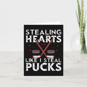 Stjäl hjärtan som jag stjäl pucken Alla hjärtans d Kort
