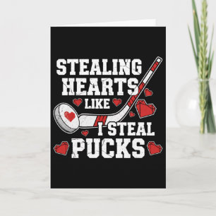 Stjäl hjärtan som jag stjäl pucken Alla hjärtans d Kort