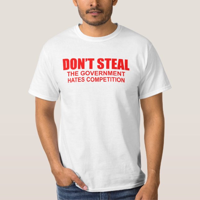 Stjäla inte den roliga T-tröja T-shirt (Framsida)
