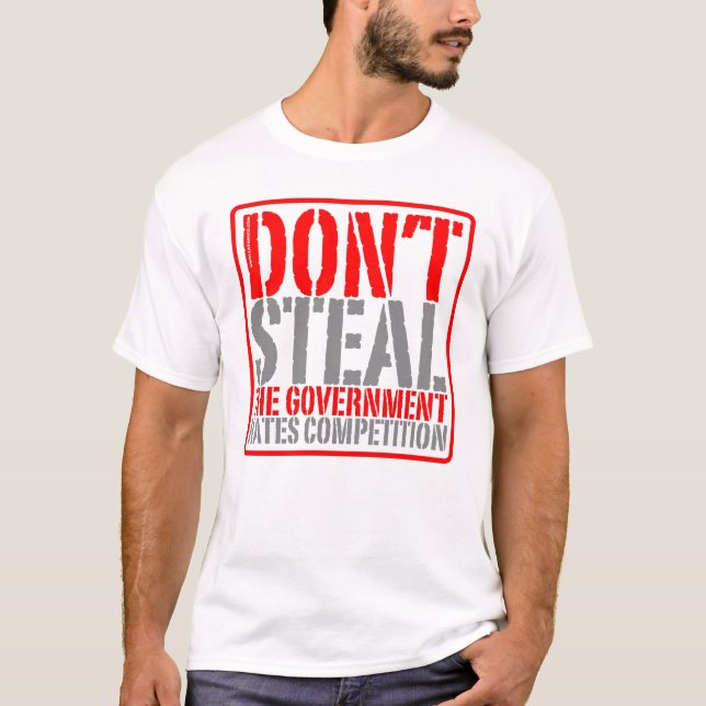 Stjäla inte T-tröja Tee Shirt (Framsida)
