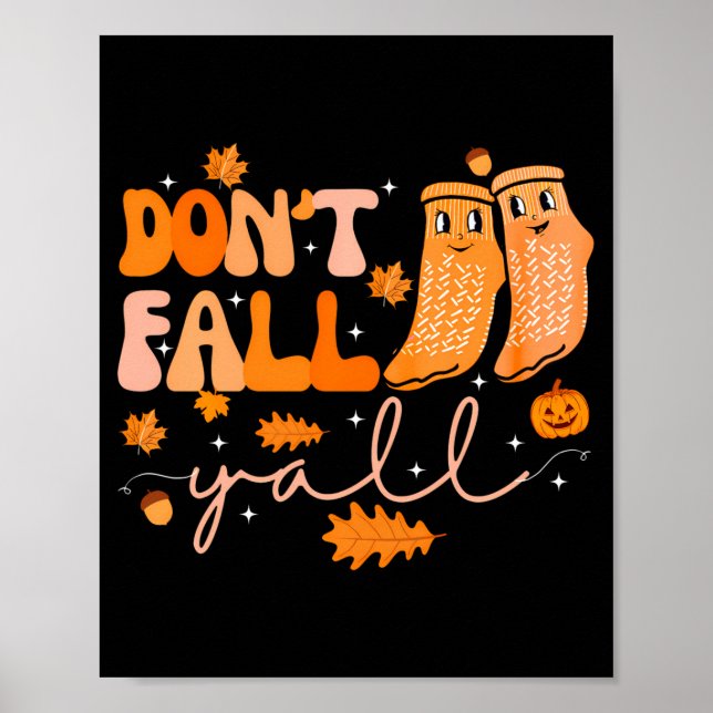 Stjälp Inte Yall Fallprevention Fall Fysisk  Poster (Framsidan)