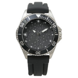 Stjärlja Sparkles Black and White Stars Armbandsur