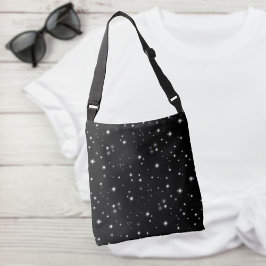Stjärlja Sparkles Black and White Stars Axelväska