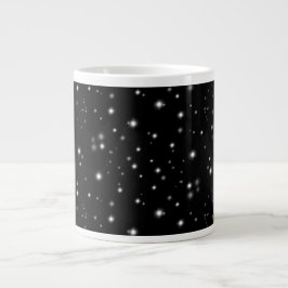 Stjärlja Sparkles Black and White Stars Jumbo Mugg