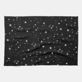 Stjärlja Sparkles Black and White Stars Kökshandduk