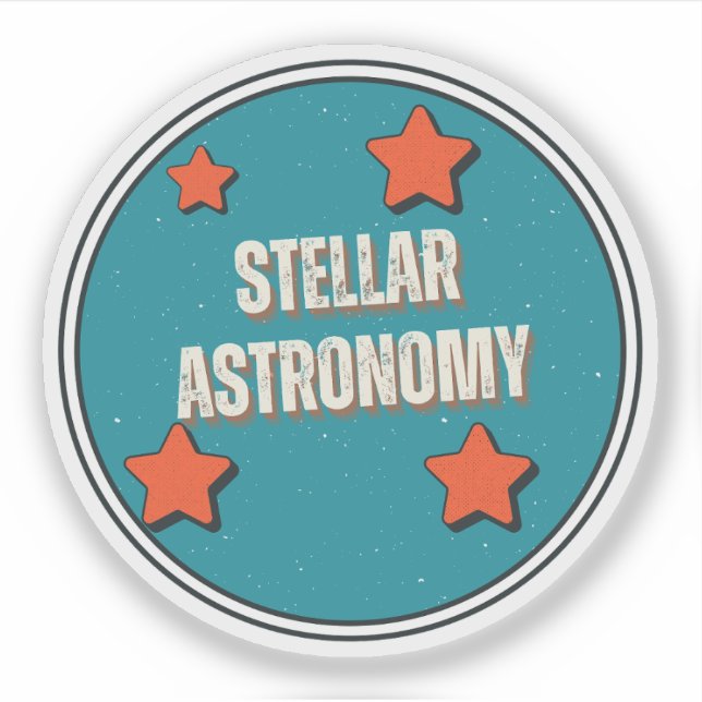 Stjärn Astronomi Klistermärken (Framsida)