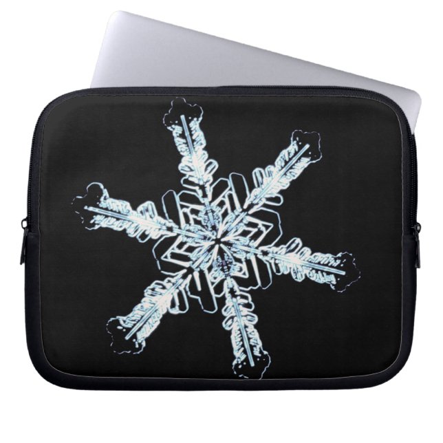 Stjärn- snökristall laptop sleeve (Framsidan)