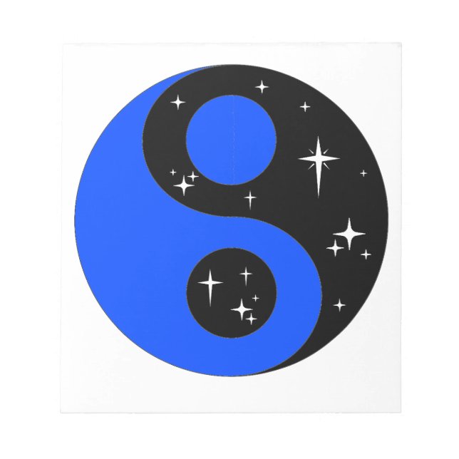 " Stjärn-Ying Yang-symbol " Anteckningsblock (Framsida)