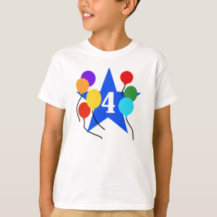 Stjärna4e födelsedagen tee shirt
