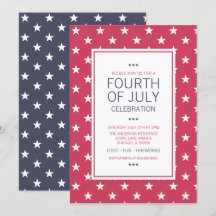 Stjärna 4:e juli-Party-kortet i Independence day