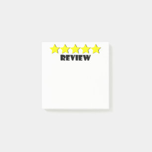 Stjärna 5 granskar Posta-Honom noterar Post-it Block