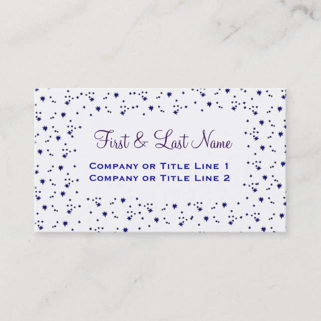 Stjärna är ett kort för födda profiler (Framsida)