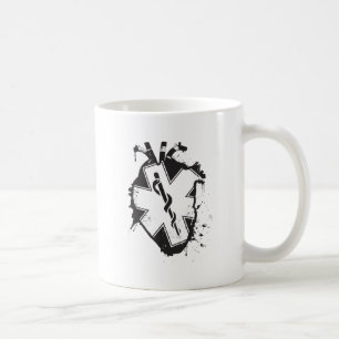 stjärna av anatomical hjärta för liv kaffemugg
