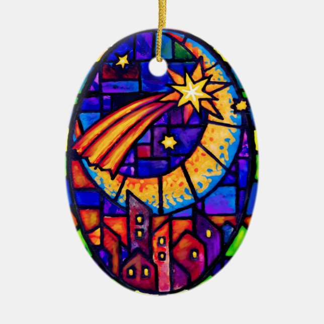 Stjärna av Bethlehem Julgransprydnad Keramik (Framsidan)