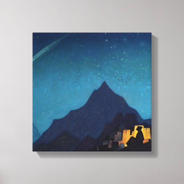 “Stjärna av hjälten” av Nicholas Roerich Canvastryck (Framsida)