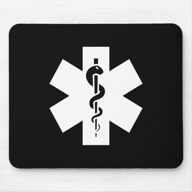 Stjärna av livpictogramen Mousepad Musmatta (Framsidan)