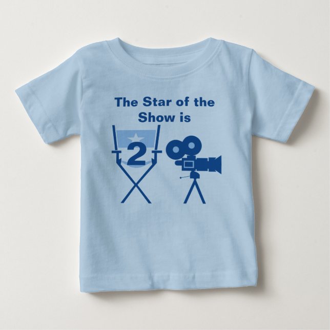 Stjärna av T-tröja för Showanpassadefödelsedag Tee (Framsida)