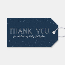 Stjärna babyduschen tack