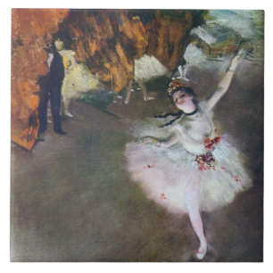 Stjärna, Ballerina, Edgar Degas Kakelplatta