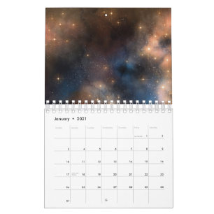 Stjärna Blå svart Mönster Kalender