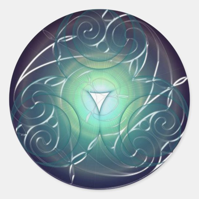 Stjärna Catcher Runt Klistermärke (Framsida)