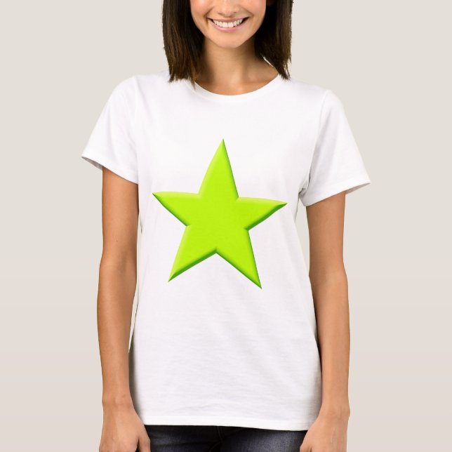 Stjärna - Chartreuse Tee Shirt (Framsida)