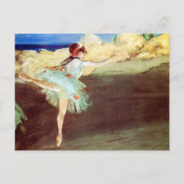 Stjärna: Dancer on Point by Degas Vykort