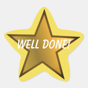 Stjärna design Lärarens regummering Stjärnformat Klistermärke