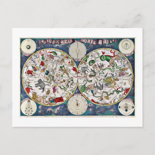 Stjärna diagram vykort (Framsida)