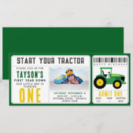 Stjärna din traktor 1:a födelsedag | Grupptema Inbjudningar