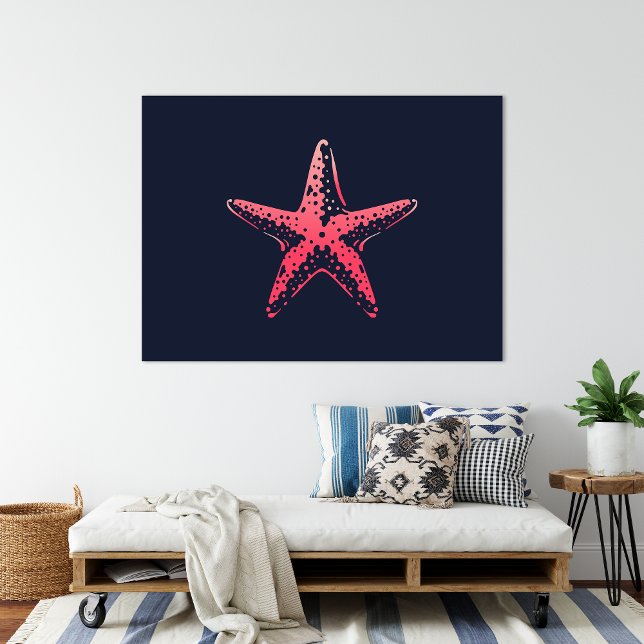 Stjärna fisksjöns skapad utskrift | Stjärna fiskut Poster (StarFish Ocean Wall Art Poster Print | Room Print by TinkPrints)