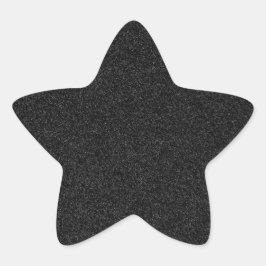 Stjärna för 30 svarta Glitter-utskrifter i miniaty Stjärnformat Klistermärke