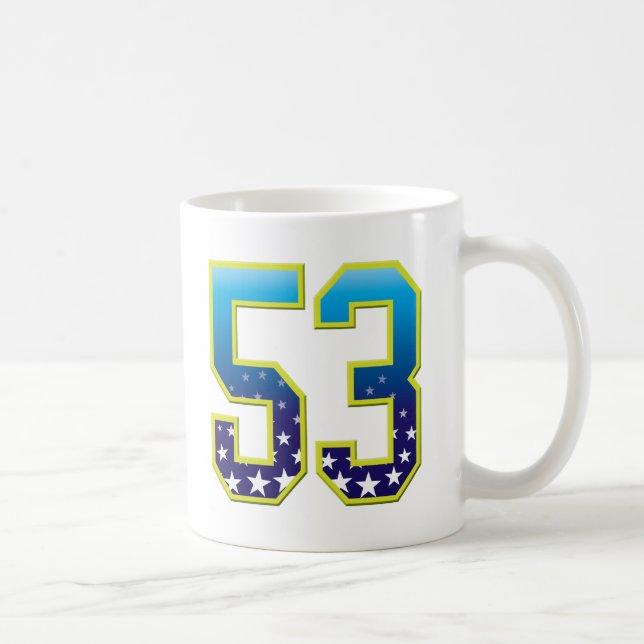 Stjärna för 53 ålder kaffemugg (Höger)