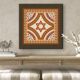 Stjärna för David Elegant Vintage Baroque Art Prin Poster