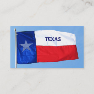 Stjärna för Texas flaggavisitkort Visitkort