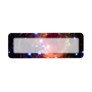 Stjärna för V838 Monocerotis (det Hubble telesko Returadress Etikett