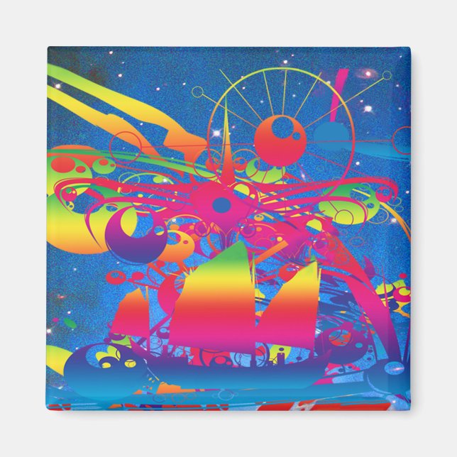 Stjärna Frakt Magnet (Framsidan)