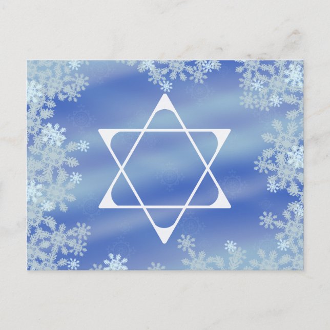 Stjärna, frostig vykort (Framsida)