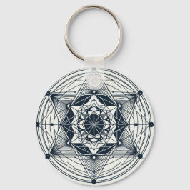 Stjärna geometri: Midnight Symmetry Nyckelring