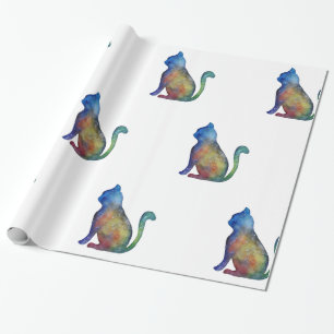 Stjärna - Glossy Wrapping Papper, 30 tum x 6 ft Presentpapper