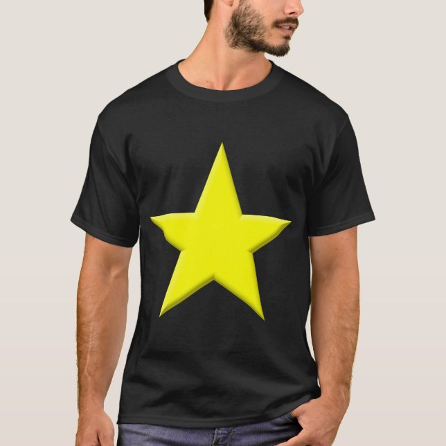 Stjärna - Gult Tee Shirt (Framsida)
