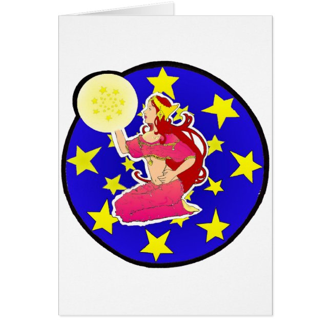 stjärna hälsningskort (Framsidan)