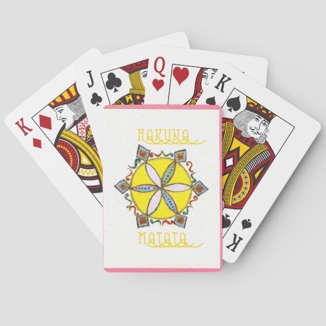 Stjärna i tillblivelse Hakuna Matata Spel Kort (Baksidan)