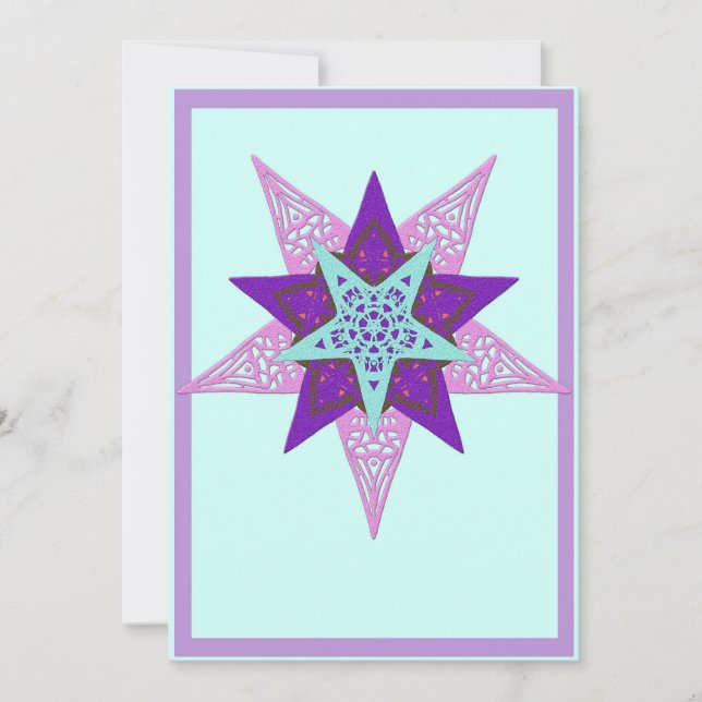 stjärna julkort (Framsida)