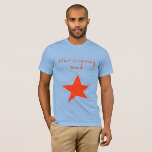 Stjärna-kravande stjärnor av veckokläder t shirt