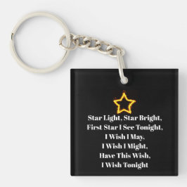 Stjärna ljus stjärna Bright Acrylic Keychain