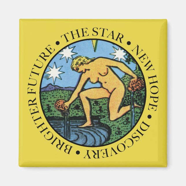 Stjärna magnet med text (Framsidan)