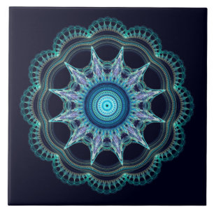 Stjärna mandala kakelplatta
