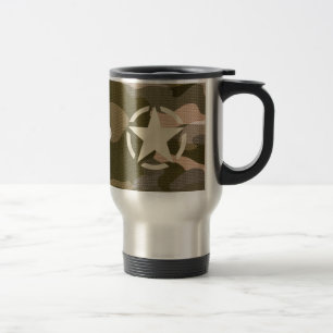 Stjärna Märkre på Burlap Camouflage Stil Resemugg