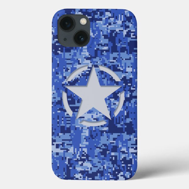 Stjärna Märkrn Decal Navy Blue Camo (Baksida)
